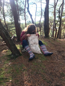 Little Explorer Kids Kit Bag - Organic cotton, screen printed design