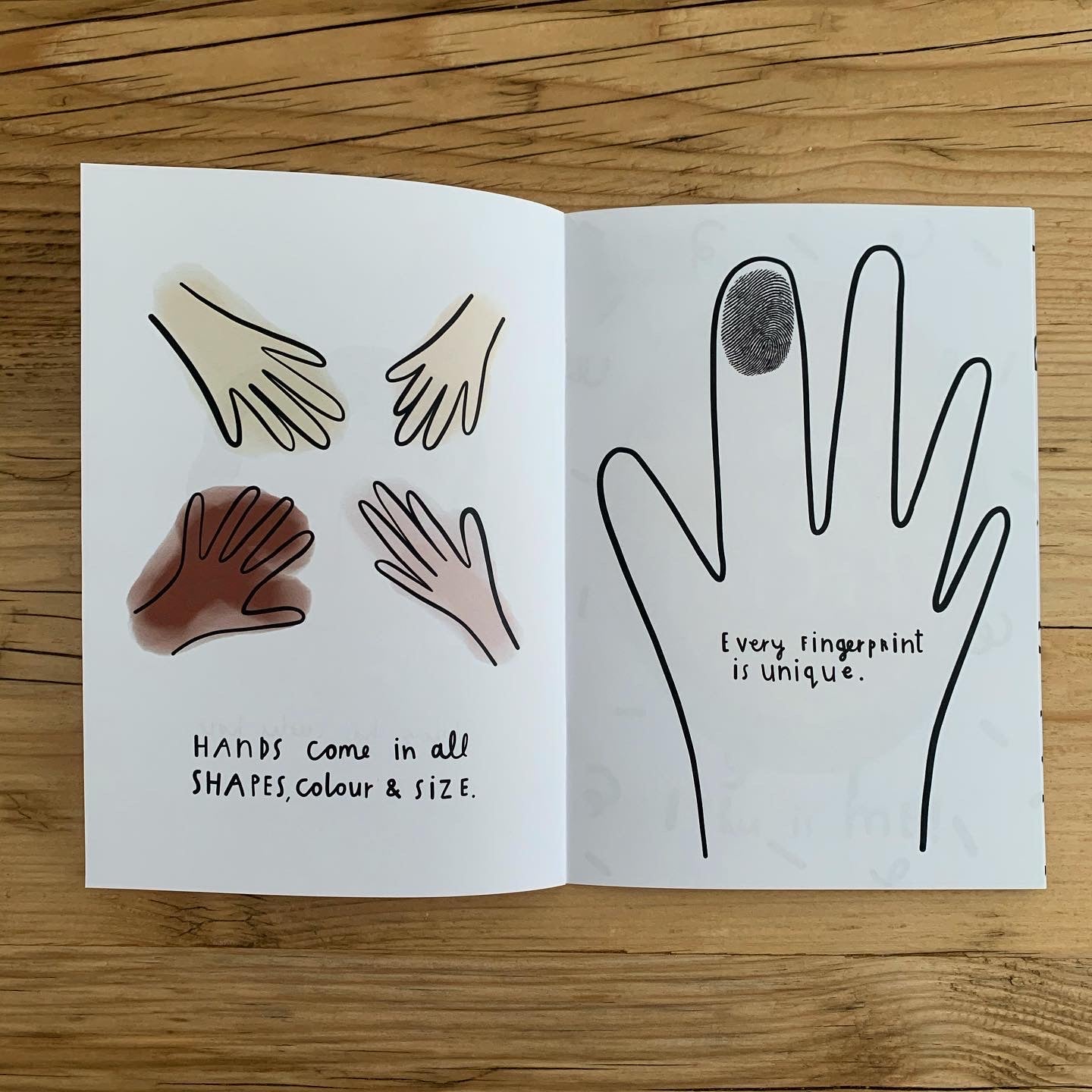 Everyone is Different - A little book with a BIG message - Illustrated and published by Rachel Gale