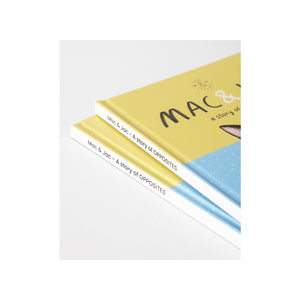Mac & Jac - A Story of Opposites - NEW! Hard cover, 100% planet-friendly materials