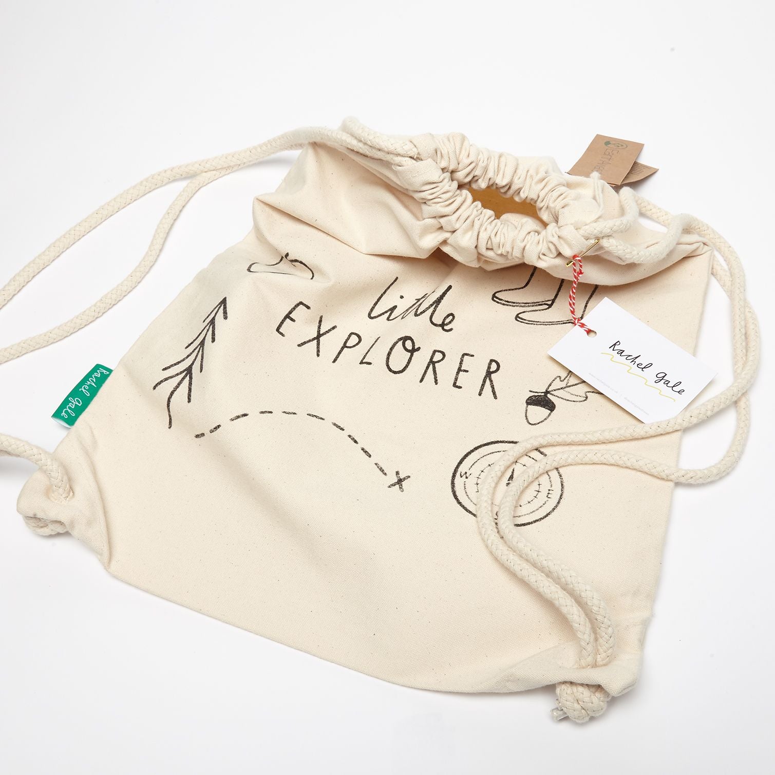 Little Explorer Kids Kit Bag - Organic cotton, screen printed design