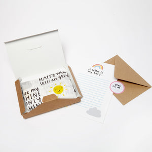 'You Are My Sunshine" Baby muslin - 100% bamboo, super soft, 60 x 60cm square