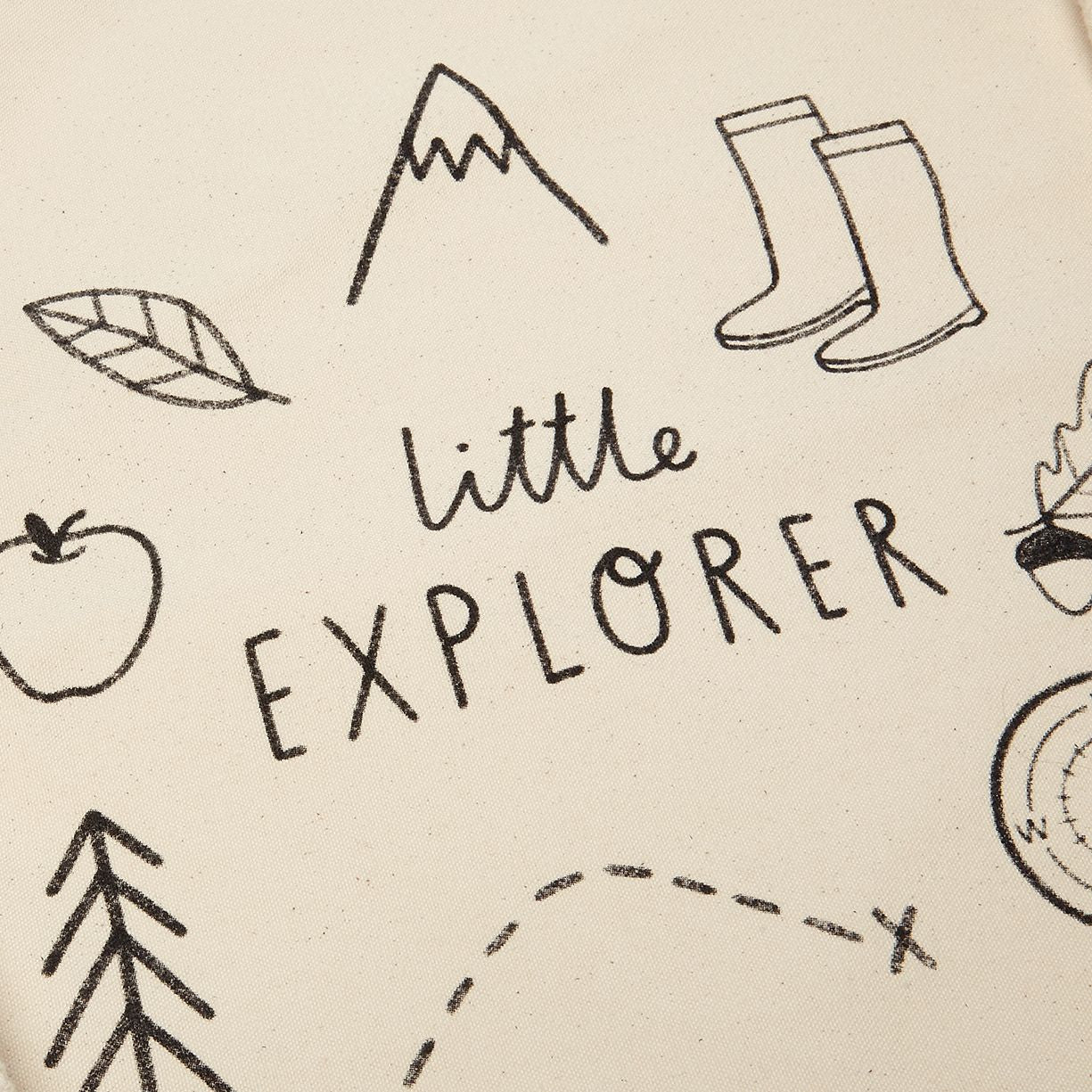 Little Explorer Kids Kit Bag - Organic cotton, screen printed design