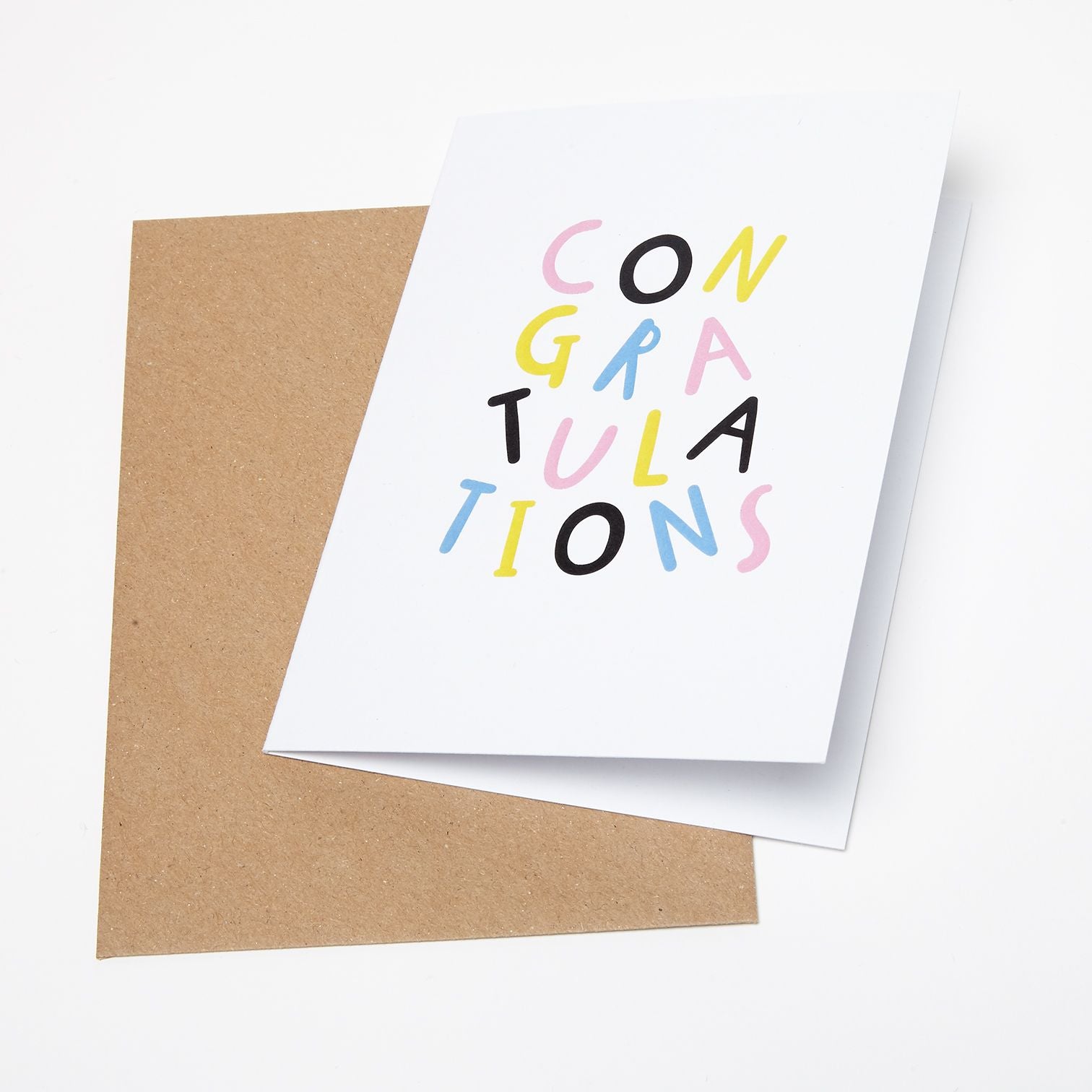 Congratulations - A6 Greetings card with envelope - Planet-friendly materials