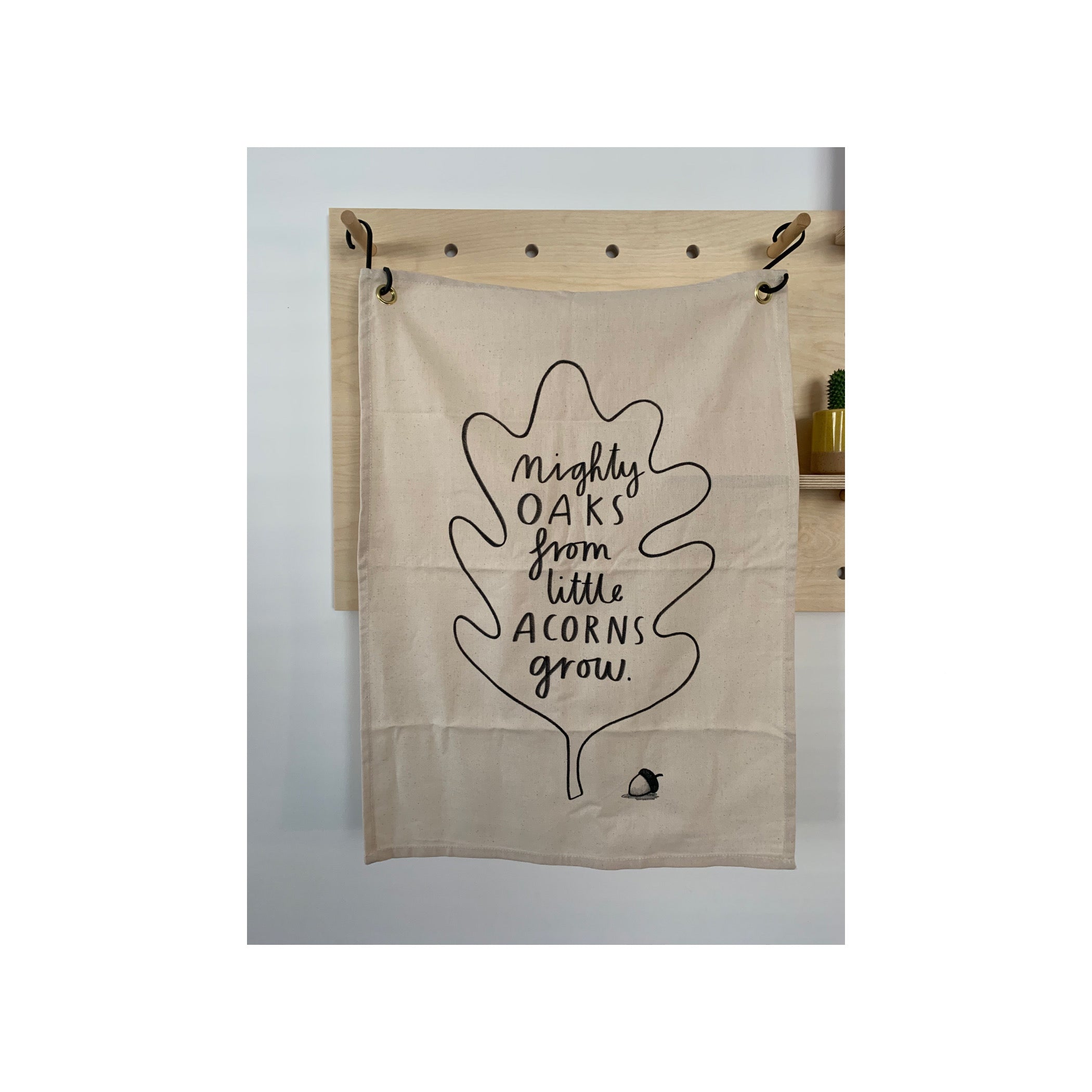 “Mighty Oaks” Wall hanging - Organic cotton 70cm x 50cm