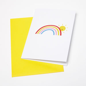 Happy Days - A6 Greeting Card with yellow envelope, planet-friendly materials