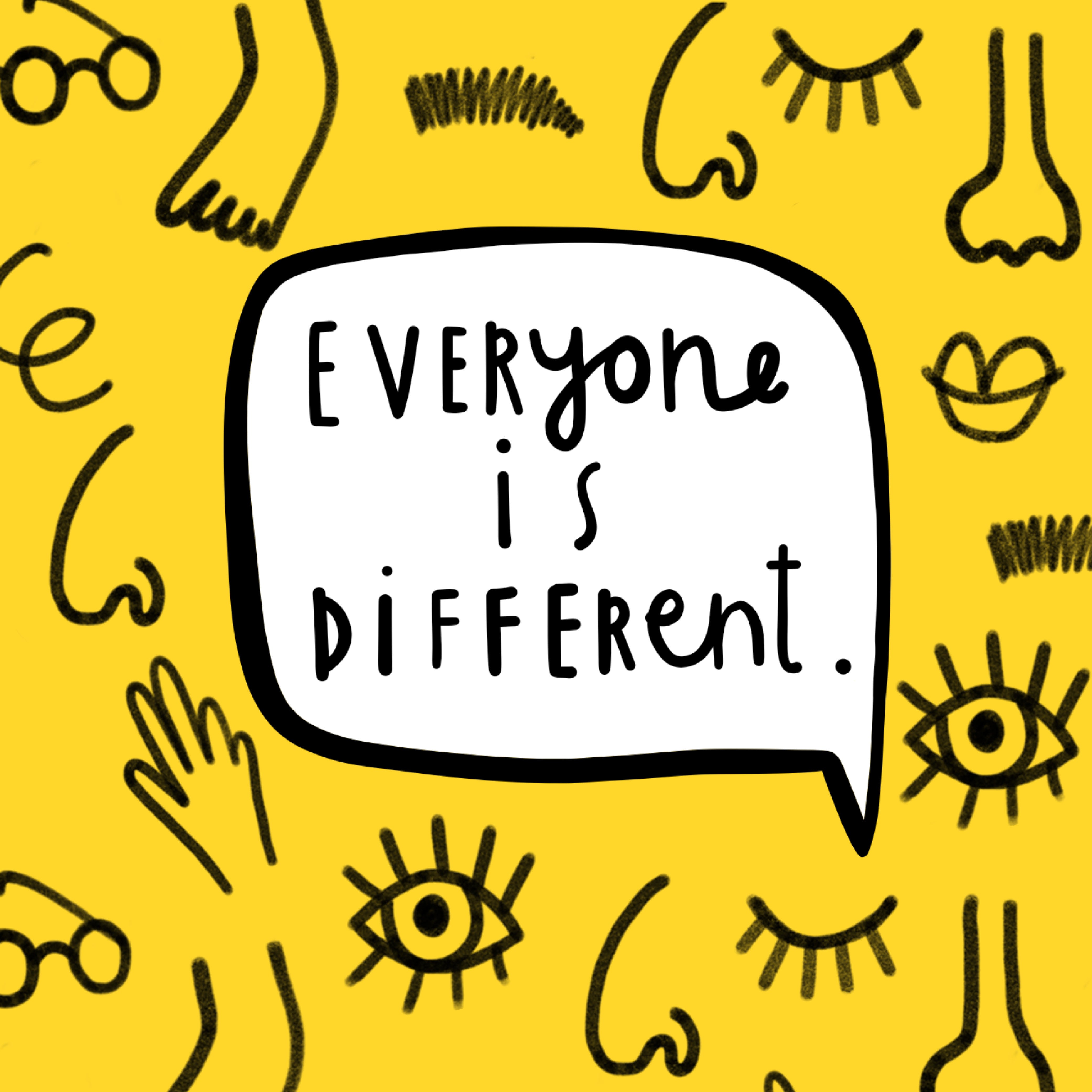 Everyone is Different - A little book with a BIG message - Illustrated and published by Rachel Gale
