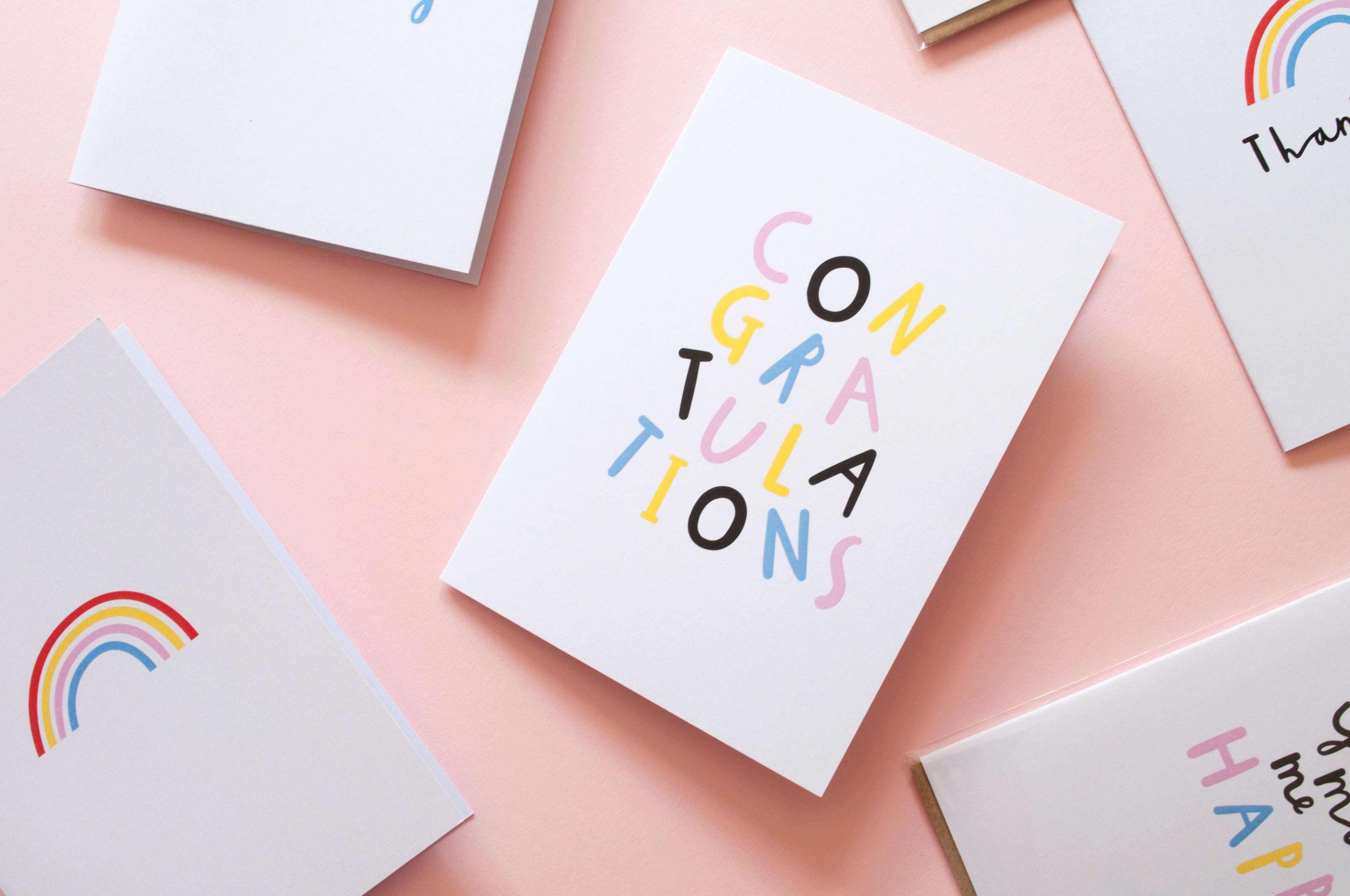 Congratulations - A6 Greetings card with envelope - Planet-friendly materials