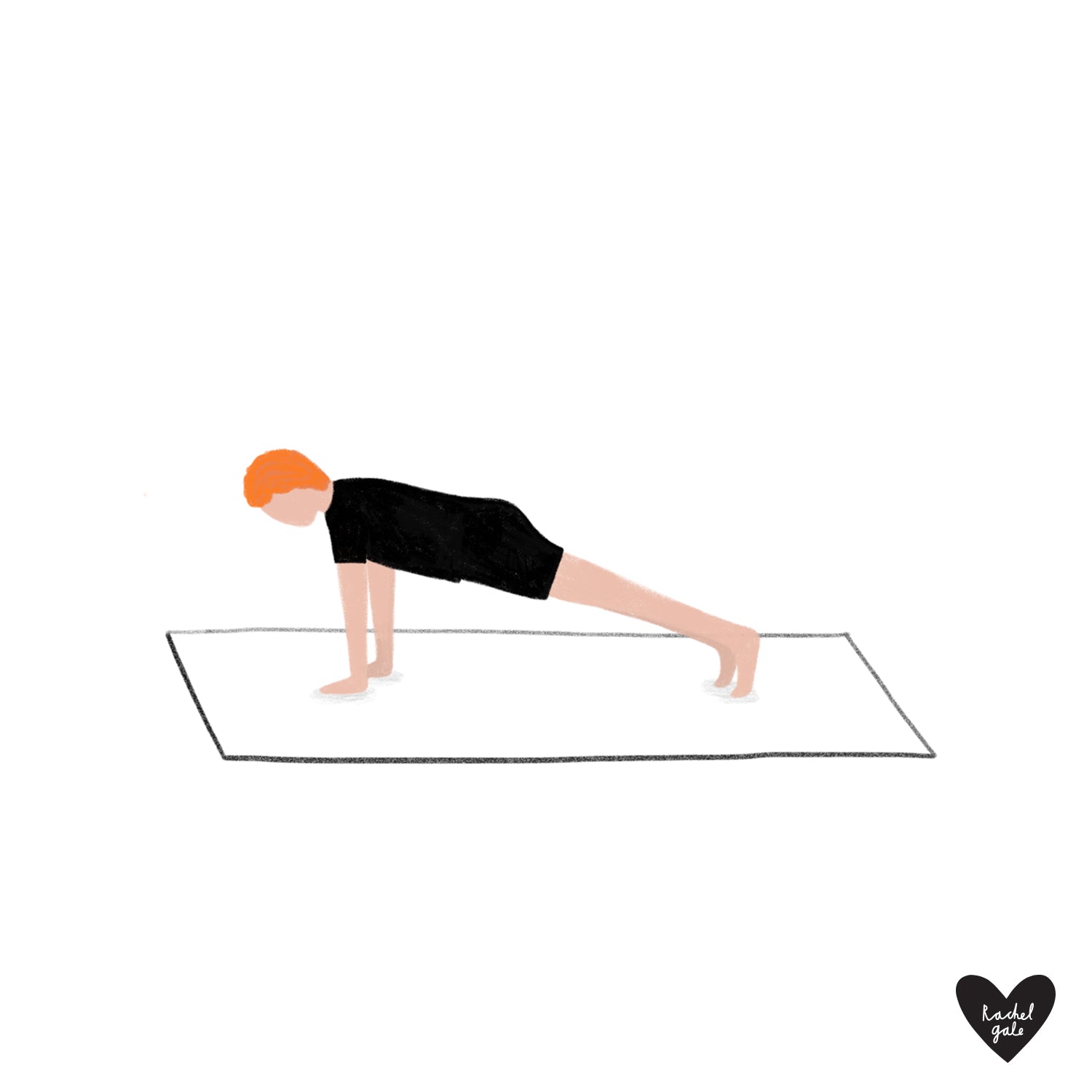 'Happy Yogis' - Yoga Pose Art Print - Size A3 & A2 - Unframed, quality recycled paper stock