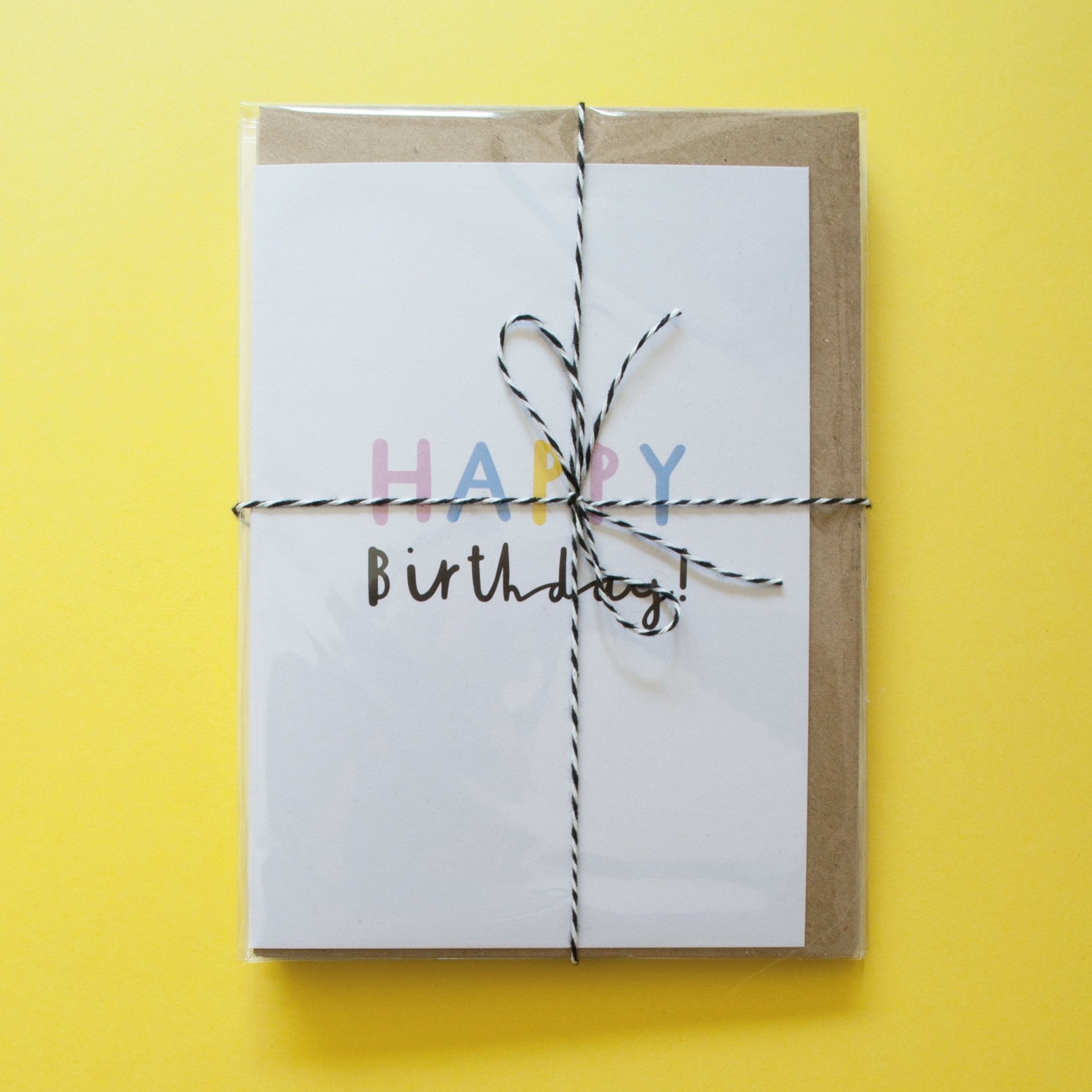 Happy Birthday - A6 Greetings card with envelope - Planet-friendly materials